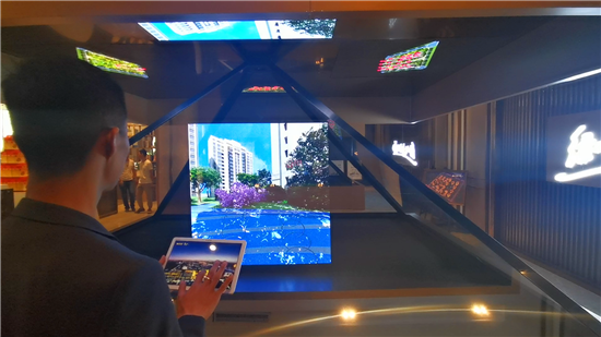 360度全息投影_烏蘭察布綠地新里程應用_方便查看健康住宅區(qū)周圍配套設(shè)置
