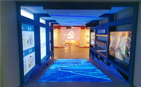 雷達(dá)互動(dòng)地面應(yīng)用于展廳案例（局部圖）