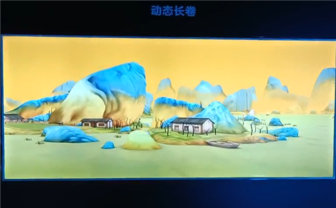 多媒體數(shù)字化展廳_105寸液晶屏動(dòng)態(tài)長(zhǎng)卷展示